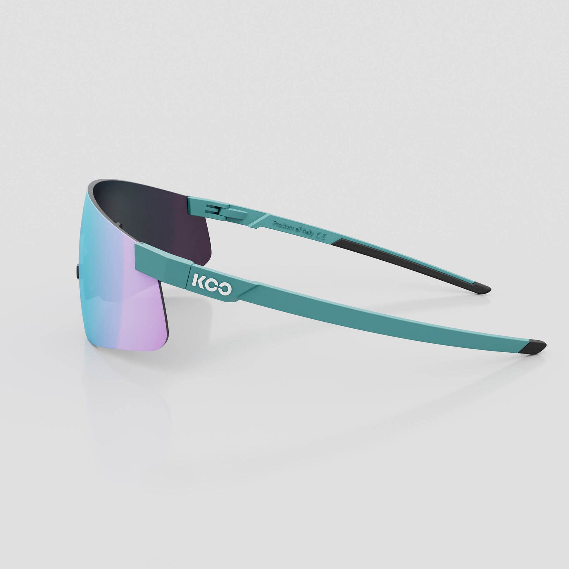 Koo Nova Cycling/Running Sunglasses - Aqua Matt with Turquoise Mirror Lens image 3