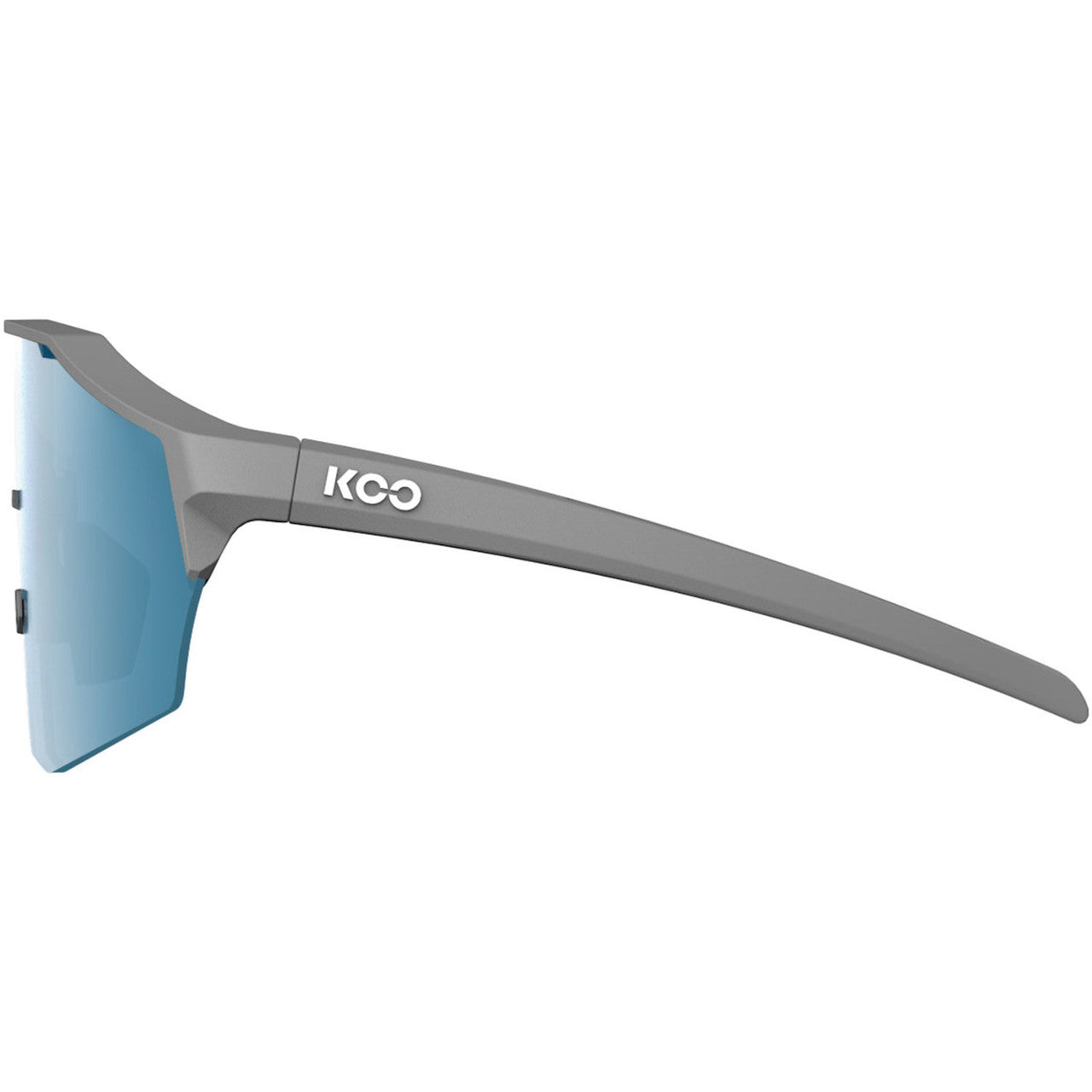 Koo ALIBI Unisex Cycling Sunglasses, Grey Matt Turquoise Frame with Turquoise Mirror Lens (Large Frame) image 3