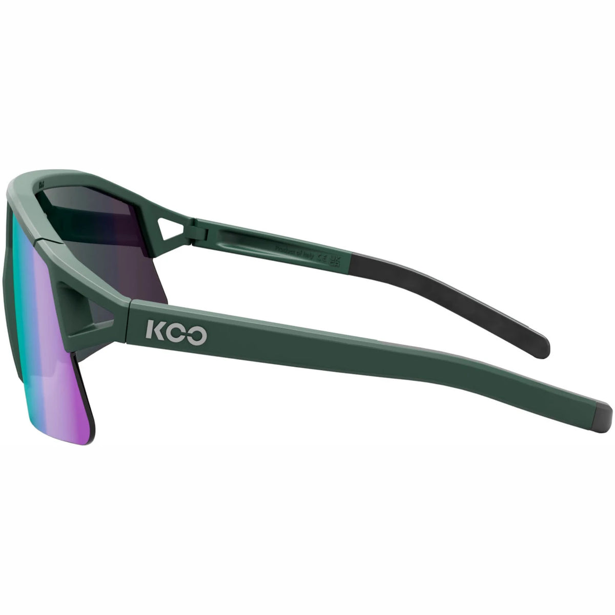KOO Hype Unisex Cycling Sunglasses - Forest Green Matt Frame/Green Mirror Lens OEY00013.833 image 3