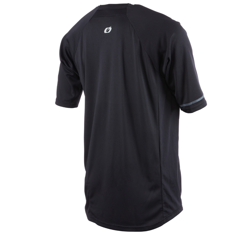 O'Neal Pin It Men's Short Sleeve Mountain Bike Jersey - Black/Grey image 2
