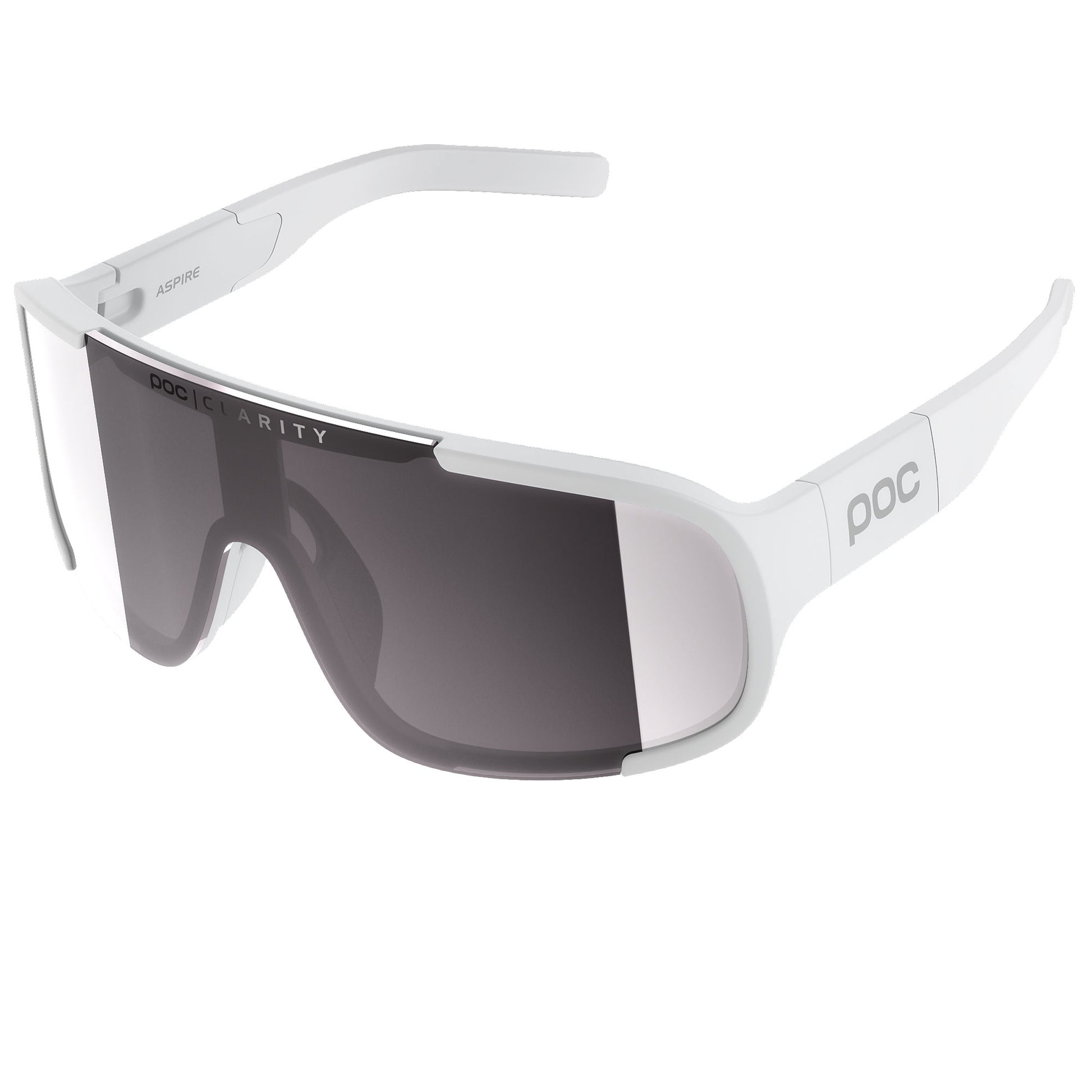 POC Aspire Unisex Cycling Sunglasses - Hydrogen White/Clarity Road/Sunny Silver ASP20129545ONE1 image 1