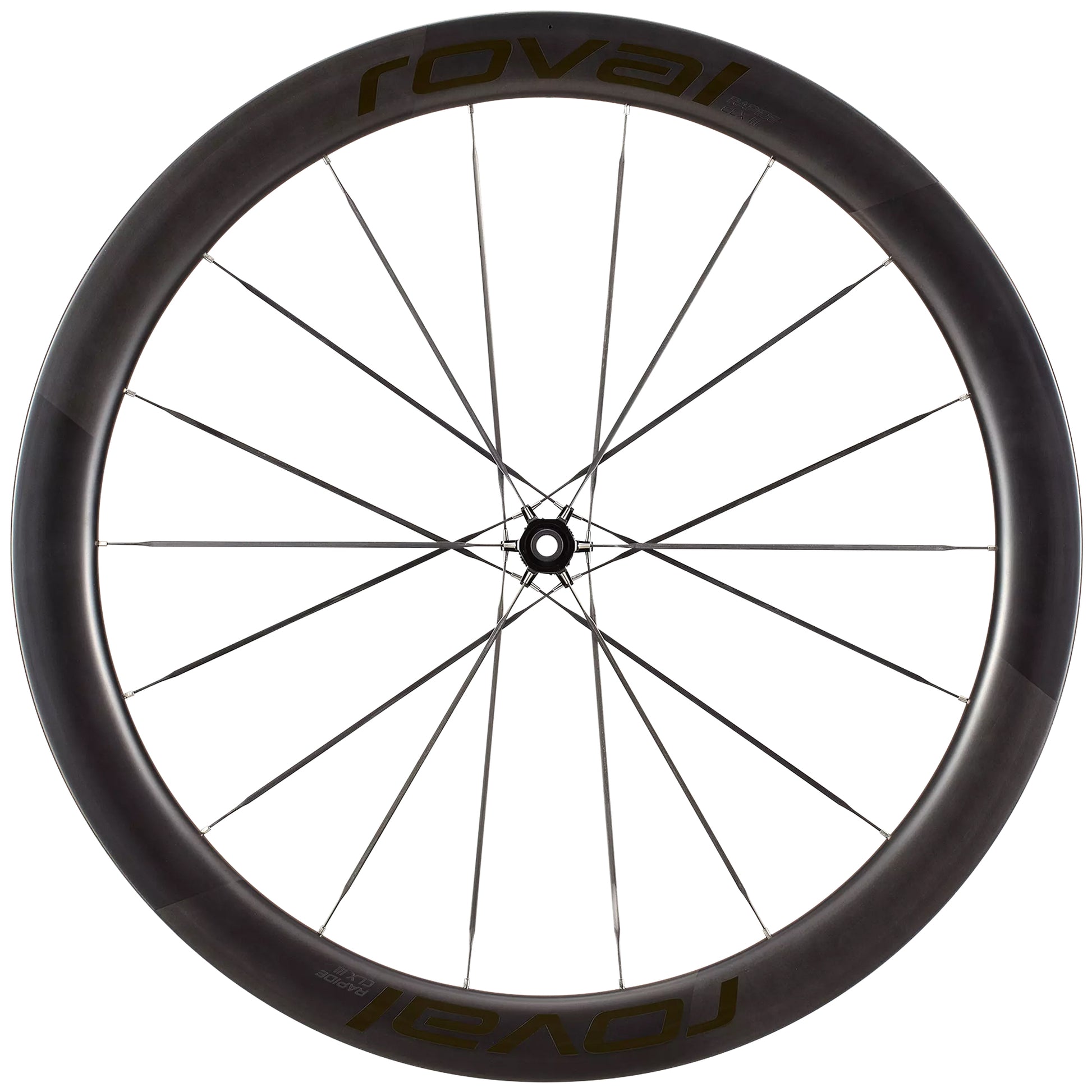 Specialized Roval Rapide CLX III 700c Carbon Clincher Wheels Shimano 11/12 Speed  - Satin Carbon/Gloss Black image 6