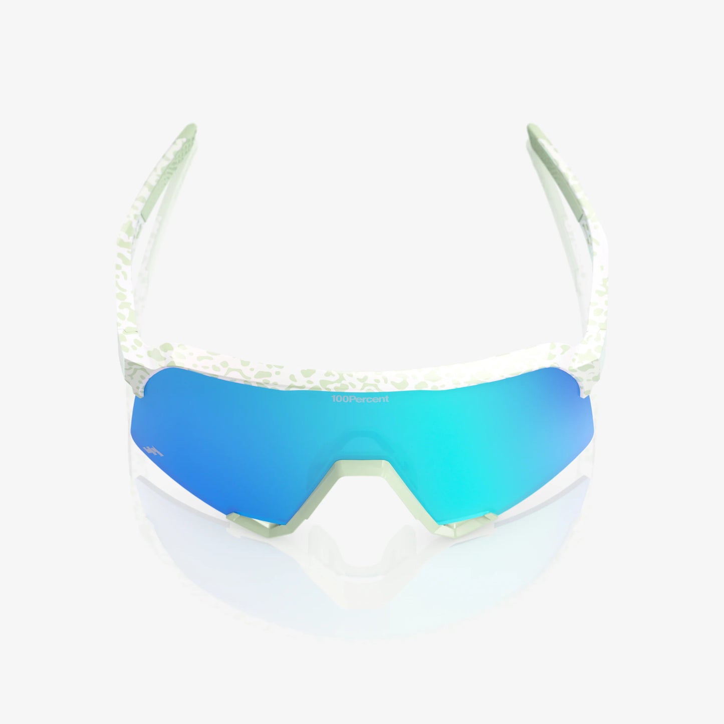 100% S3 - LE Elly 2 Unisex Cycling Sunglasses, Polished Light Green with Blue Topaz Mirror Lens 61005-00001 image 1