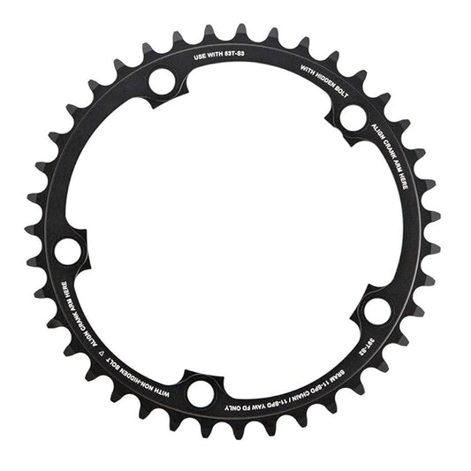 SRAM Yaw Inner Road Chain Ring 34T - 11 Speed 130 BCD, Black