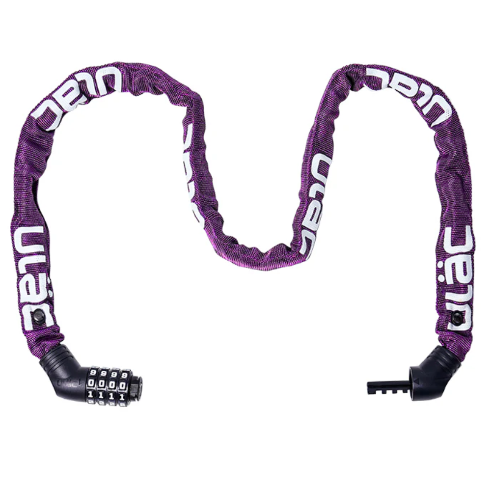 ULAC Street Fighter Chain Combination Bicycle Lock 100cm - Sangria