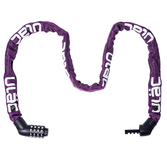 ULAC Street Fighter Chain Combination Bicycle Lock 100cm - Sangria