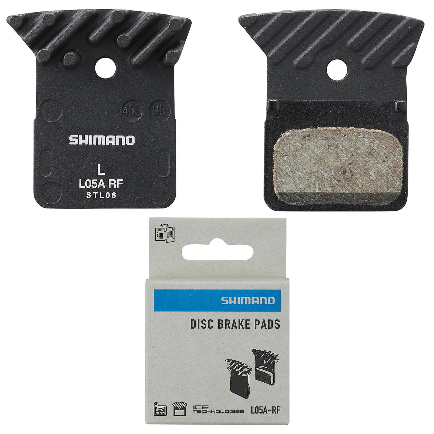 Shimano BR-R9270 Disc Brake Pads Resin L05A-RF with Fins