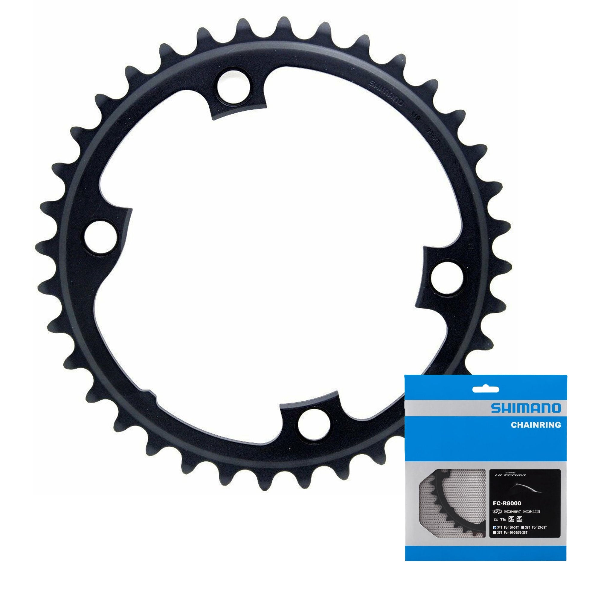 Shimano Ultegra FC-R8000 11 Speed Chainring 34T – woolyswheels.com.au