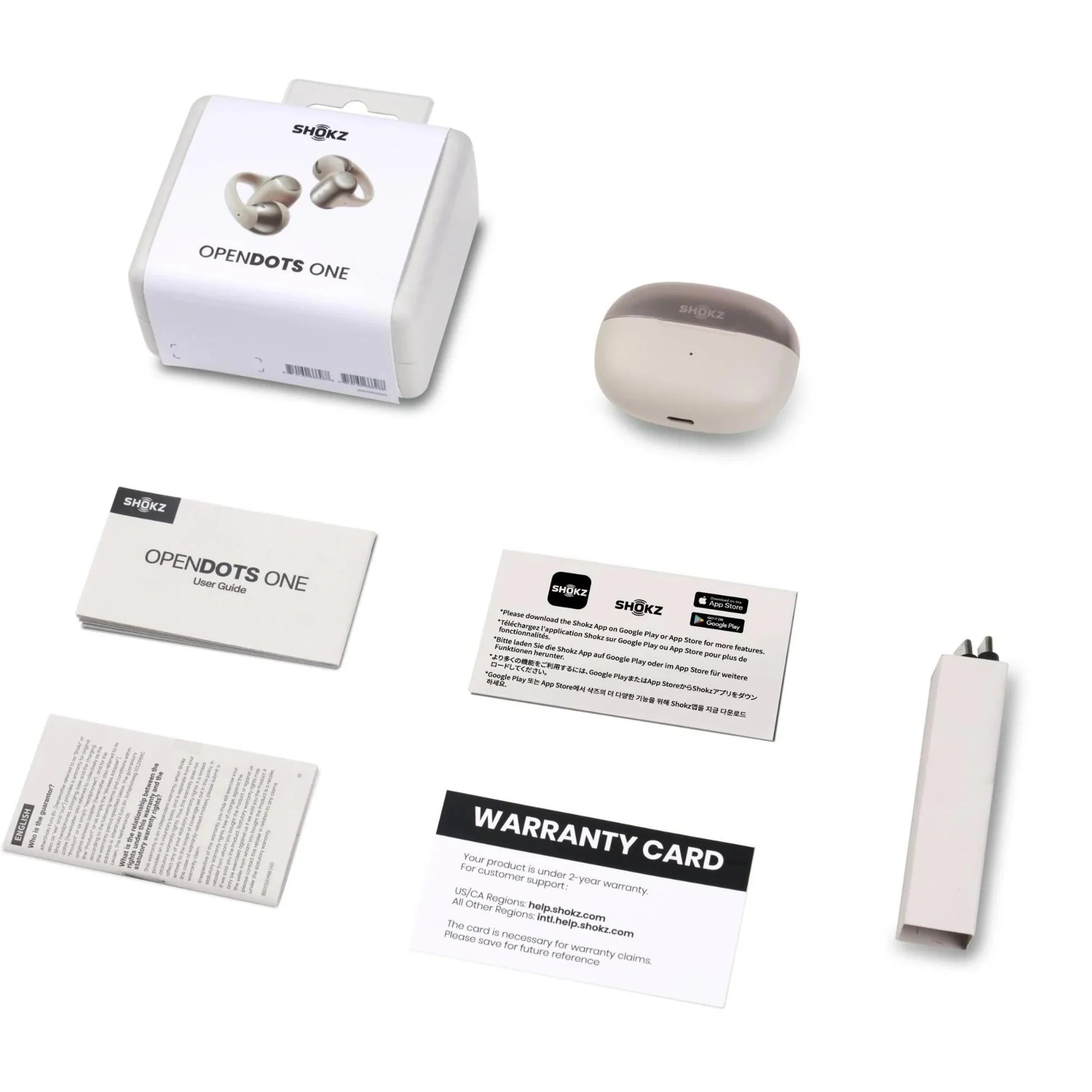 SHOKZ OpenDots ONE True Wireless Earbuds - Grey E310-ST-GY image 4