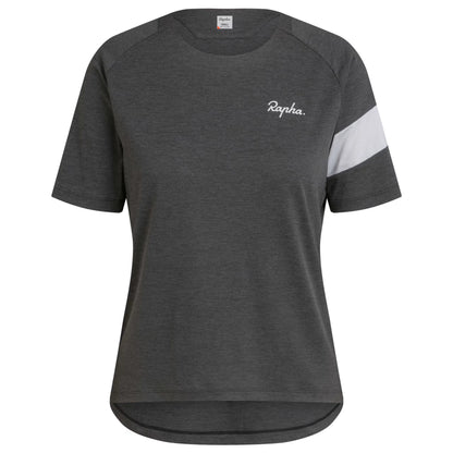 Rapha Women's Trail Technical T-Shirt - Dark Grey/Light Grey TWS01XXAMCXXS,TWS01XXAMCXSM,TWS01XXAMCSML,TWS01XXAMCMED,TWS01XXAMCLRG,TWS01XXAMCXLG image 1