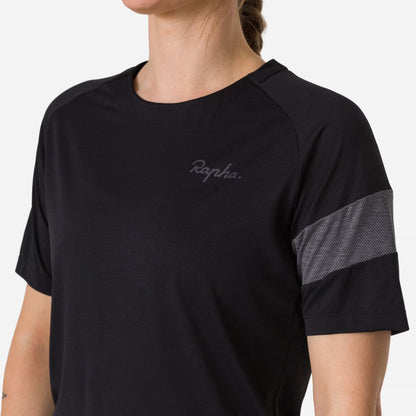 Rapha Women's Trail Technical T-Shirt - Black/Grey TWS01XXBBAXXS,TWS01XXBBAXSM,TWS01XXBBASML,TWS01XXBBAMED,TWS01XXBBALRG,TWS01XXBBAXLG image 5