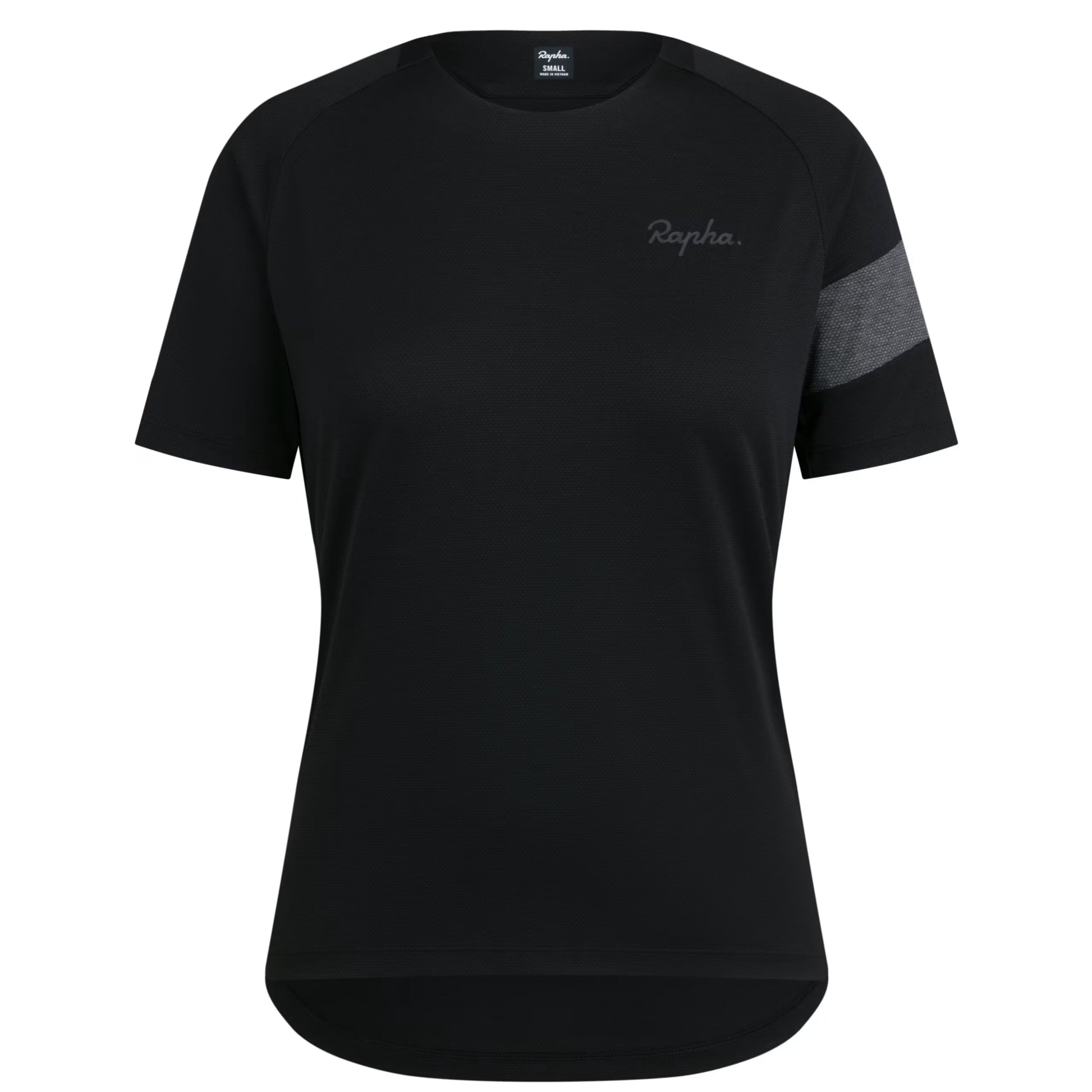 Rapha Women's Trail Technical T-Shirt - Black/Grey TWS01XXBBAXXS,TWS01XXBBAXSM,TWS01XXBBASML,TWS01XXBBAMED,TWS01XXBBALRG,TWS01XXBBAXLG image 1
