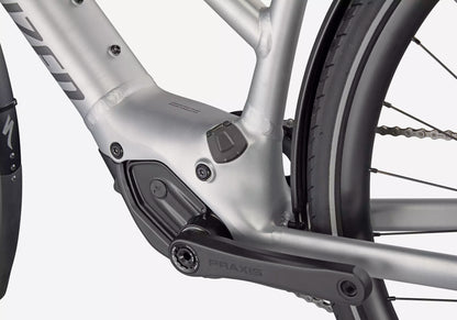 2023 Specialized Turbo Vado SL 5.0 EQ Unisex Step-Through Electric Bike - Brushed Aluminium