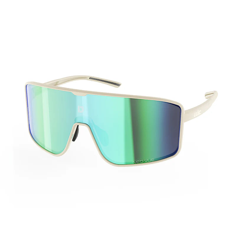 Ulac Neo Vue Otaku Photochromic Unisex Cycling Sunglasses, Off-White/Boost Blue image 2
