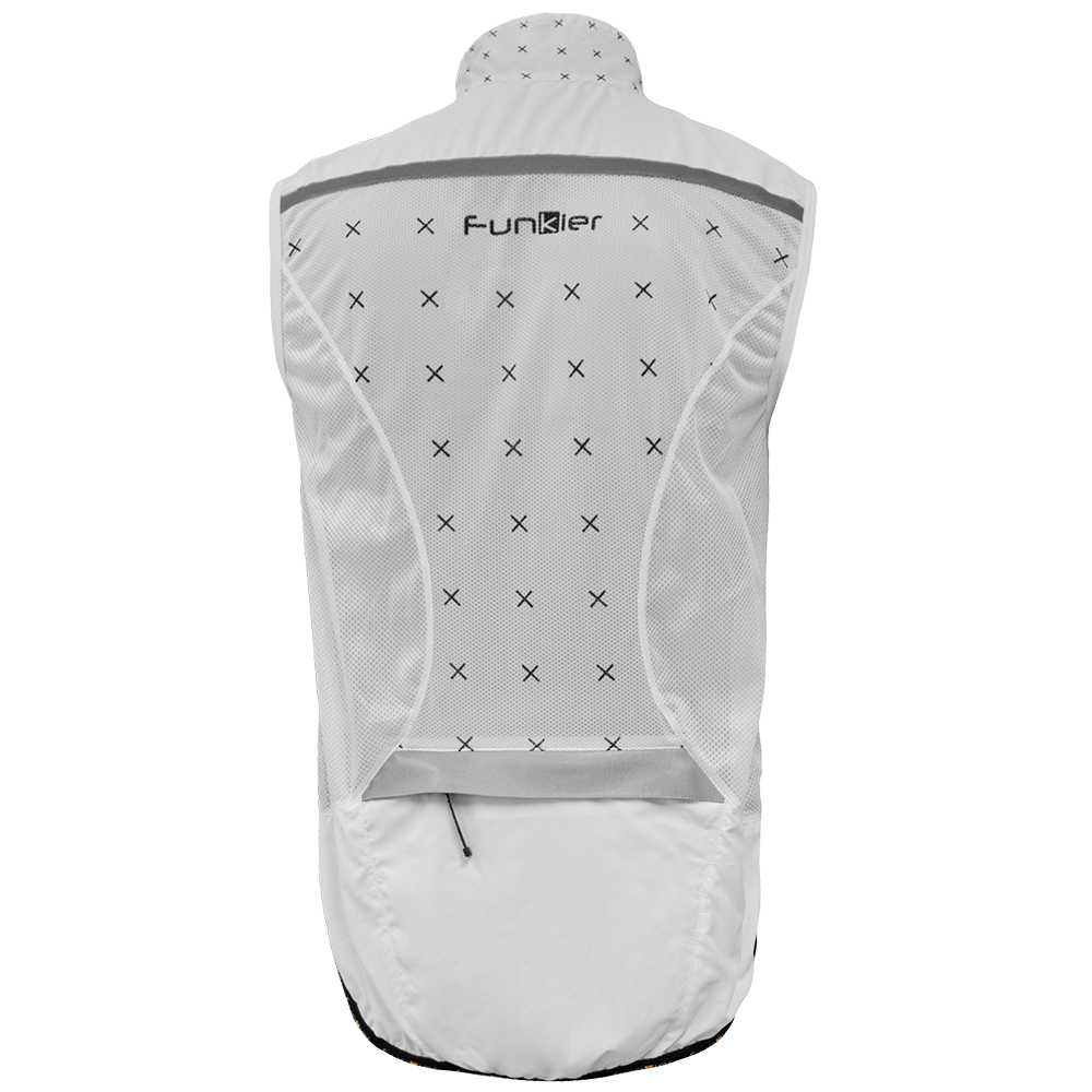 Funkier Pinarello Men's Vest, White rear