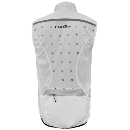 Funkier Pinarello Men's Vest, White rear