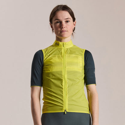Rapha 2026 Women's Brevet Wind Cycling Gilet III, Chartreuse/Silver image 3