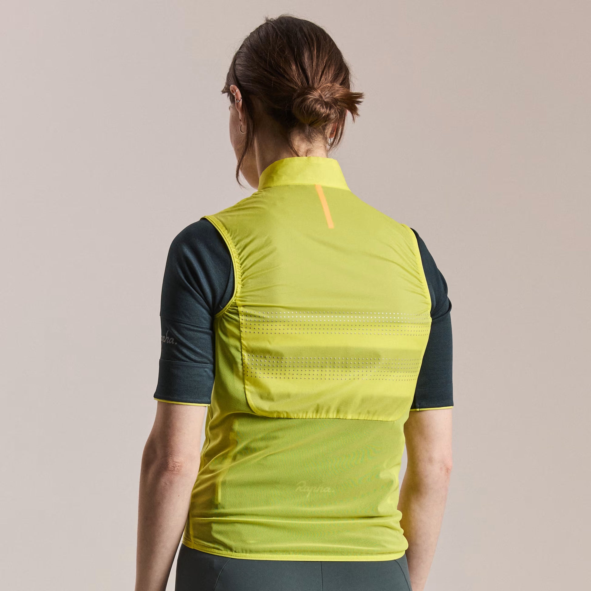 Rapha 2026 Women's Brevet Wind Cycling Gilet III, Chartreuse/Silver image 6
