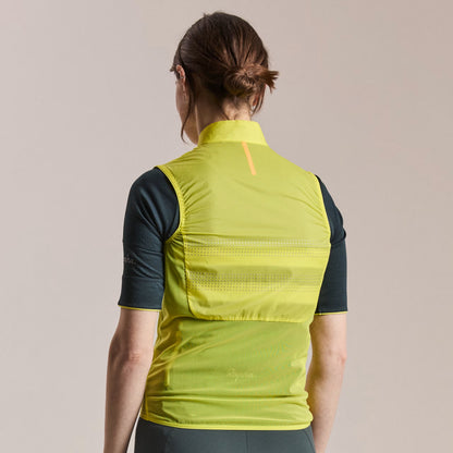 Rapha 2026 Women's Brevet Wind Cycling Gilet III, Chartreuse/Silver image 6