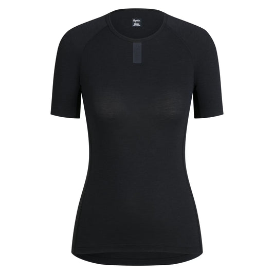 Rapha 2025 Women's Merino Base Layer II Short Sleeve - Black CIB01SSBBKXXS,CIB01SSBBKXSM,CIB01SSBBKSML,CIB01SSBBKMED,CIB01SSBBKLRG image 1