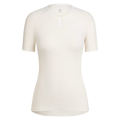Rapha Women's Merino Base Layer II Short Sleeve - Cream/White CIB01SSPWAXXS,CIB01SSPWAXSM,CIB01SSPWASML,CIB01SSPWAMED,CIB01SSPWALRG,CIB01SSPWAXLG image 1