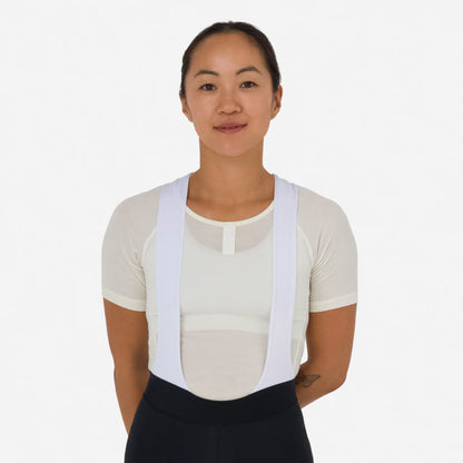 Rapha Women's Merino Base Layer II Short Sleeve - Cream/White CIB01SSPWAXXS,CIB01SSPWAXSM,CIB01SSPWASML,CIB01SSPWAMED,CIB01SSPWALRG,CIB01SSPWAXLG image 3