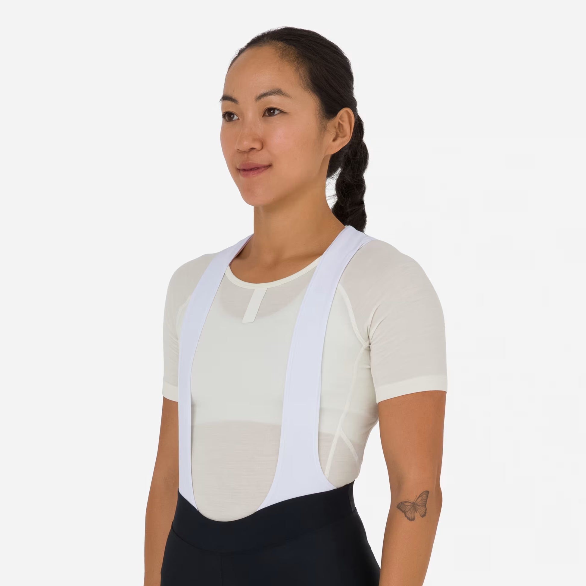 Rapha Women's Merino Base Layer II Short Sleeve - Cream/White CIB01SSPWAXXS,CIB01SSPWAXSM,CIB01SSPWASML,CIB01SSPWAMED,CIB01SSPWALRG,CIB01SSPWAXLG image 4