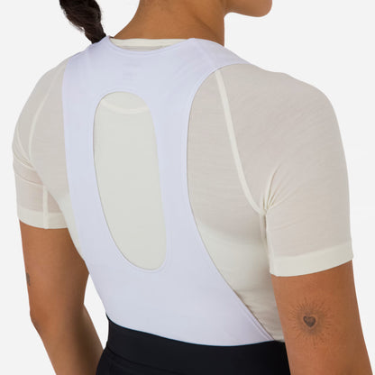Rapha Women's Merino Base Layer II Short Sleeve - Cream/White CIB01SSPWAXXS,CIB01SSPWAXSM,CIB01SSPWASML,CIB01SSPWAMED,CIB01SSPWALRG,CIB01SSPWAXLG image 5