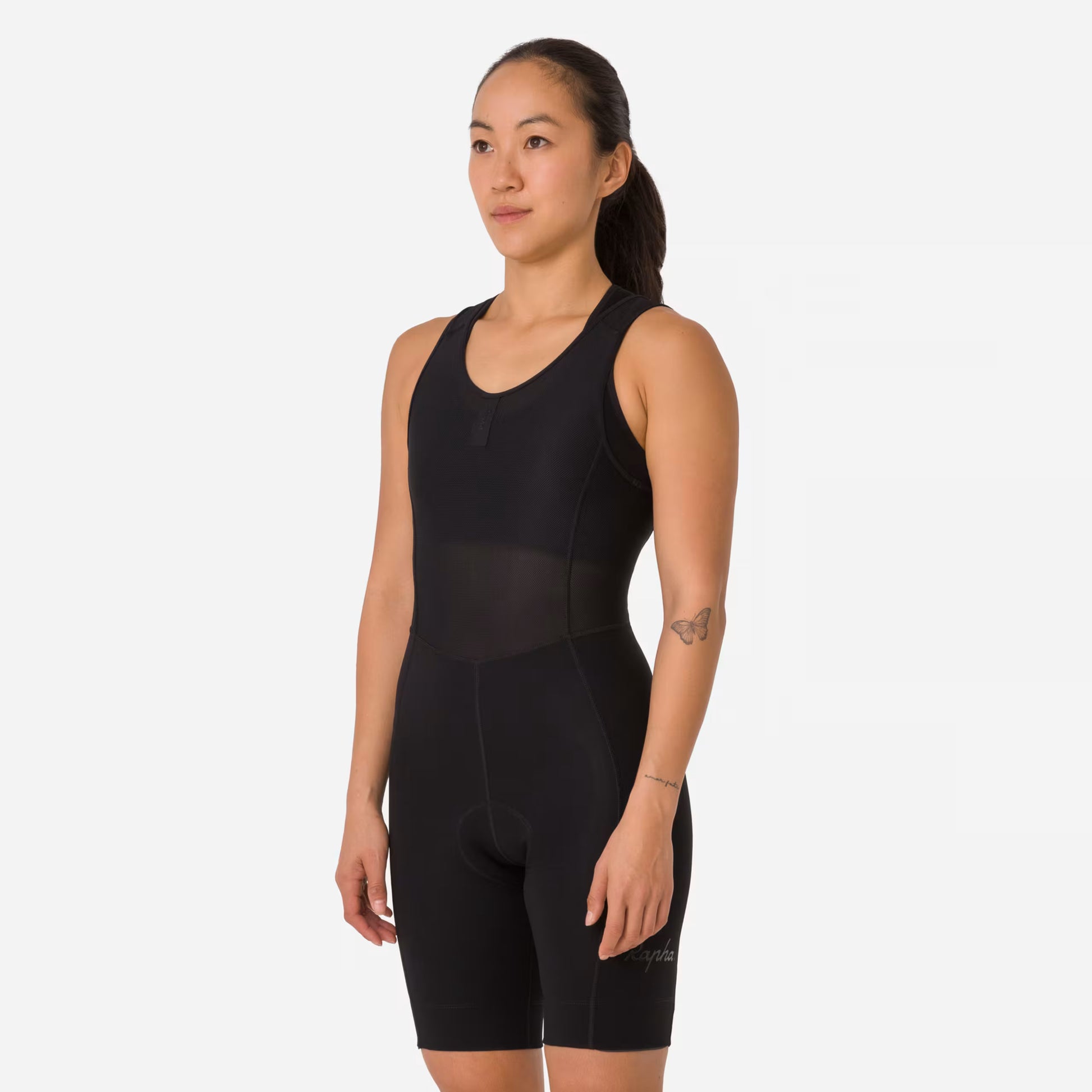 Rapha 2025 Women's Classic Bib Shorts - Black/Black image 5 WBS08RGBBKXXS,WBS08RGBBKXSM,WBS08RGBBKSML,WBS08RGBBKMED,WBS08RGBBKLRG,WBS08RGBBKXLG