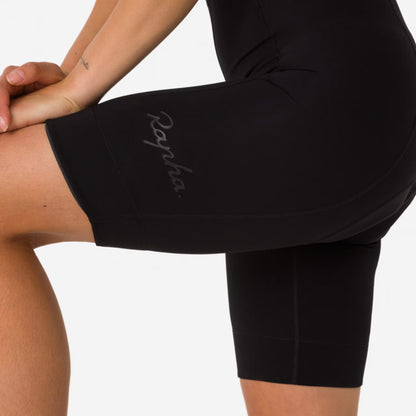 Rapha 2025 Women's Classic Bib Shorts - Black/Black image 3 WBS08RGBBKXXS,WBS08RGBBKXSM,WBS08RGBBKSML,WBS08RGBBKMED,WBS08RGBBKLRG,WBS08RGBBKXLG