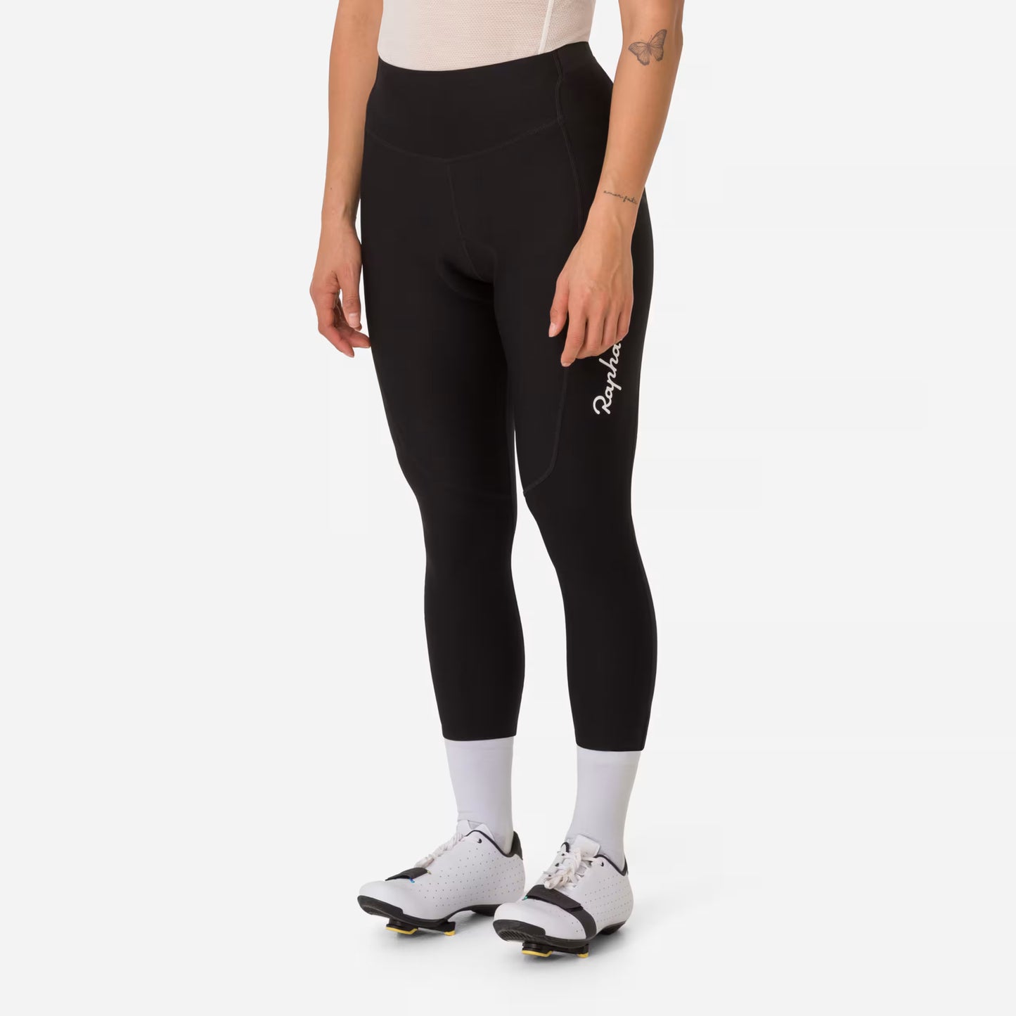 Rapha 2025 Women's 3/4 Tights - Black/White image 5 WTI02XXBLWXXS,WTI02XXBLWXSM,WTI02XXBLWSML,WTI02XXBLWMED,WTI02XXBLWLRG,WTI02XXBLWXLG
