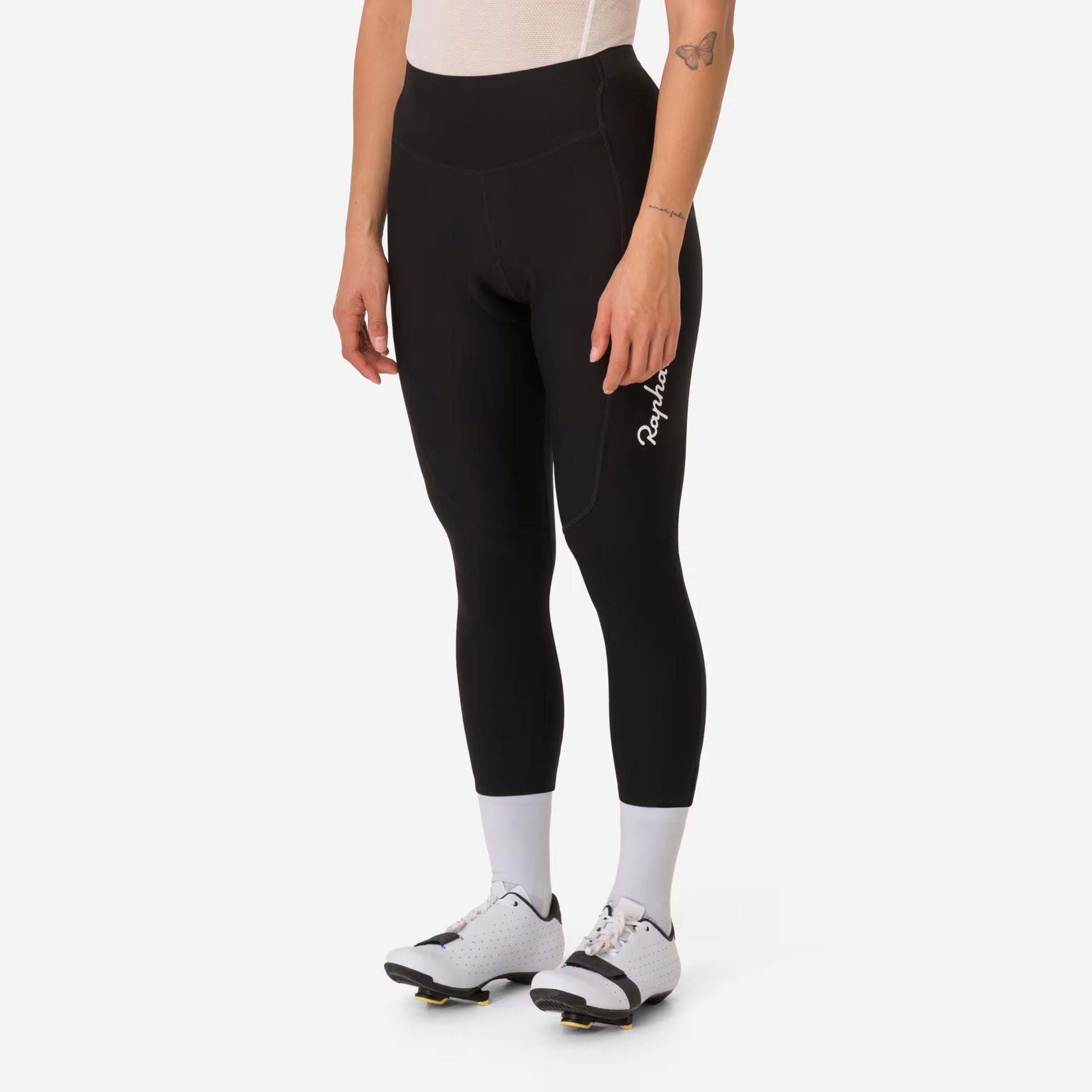 Rapha 2025 Women's 3/4 Tights - Black/White image 5 WTI02XXBLWXXS,WTI02XXBLWXSM,WTI02XXBLWSML,WTI02XXBLWMED,WTI02XXBLWLRG,WTI02XXBLWXLG