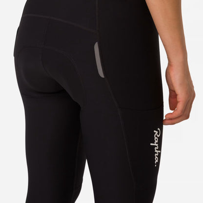 Rapha 2025 Women's 3/4 Tights - Black/White image 3 WTI02XXBLWXXS,WTI02XXBLWXSM,WTI02XXBLWSML,WTI02XXBLWMED,WTI02XXBLWLRG,WTI02XXBLWXLG