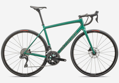 2024 Specialized Aethos Comp, Unisex Road Bicycle - Gloss Metallic Pine Green