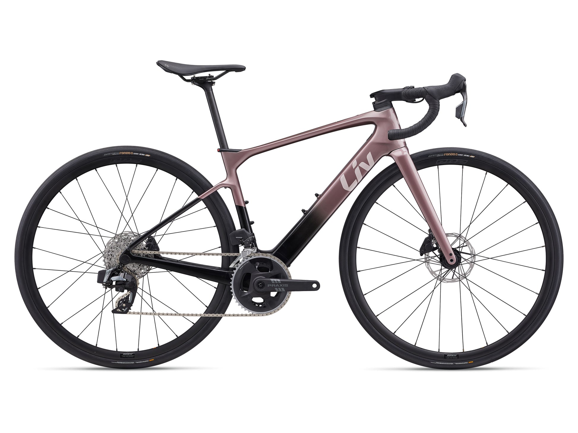 2026 Giant Liv Avail Advanced E+ Elite 2, Women's Electric Road Bike, Iron Rouge/Carbon Smoke 6680002103,6680002104,6680002105 image 2