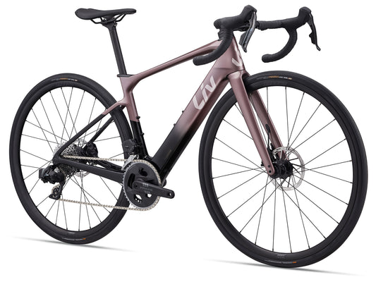 2026 Giant Liv Avail Advanced E+ Elite 2, Women's Electric Road Bike, Iron Rouge/Carbon Smoke 6680002103,6680002104,6680002105 image 1