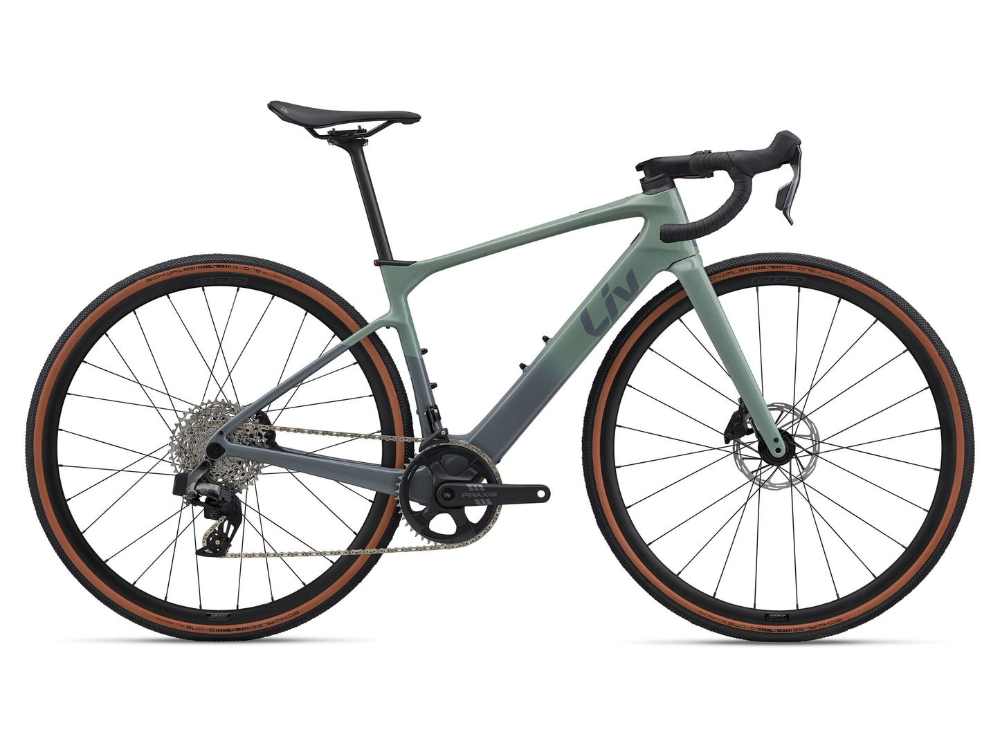 2026 Giant Liv Avail Advanced E+ Elite AR Women's Electric Road Bike, Eucalyptus/Ocean Storm 6680003103,6680003104,6680003105 image 1