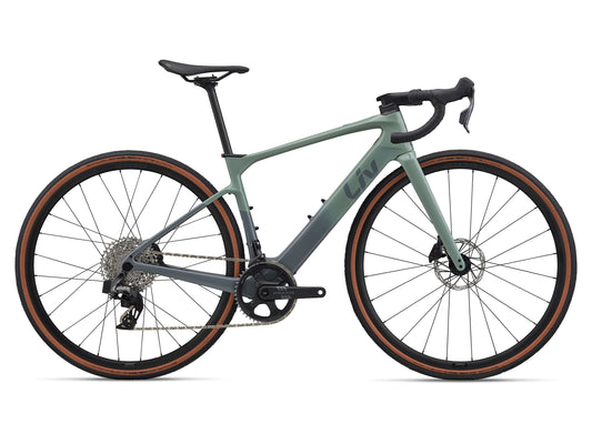 2026 Giant Liv Avail Advanced E+ Elite AR Women's Electric Road Bike, Eucalyptus/Ocean Storm 6680003103,6680003104,6680003105 image 1
