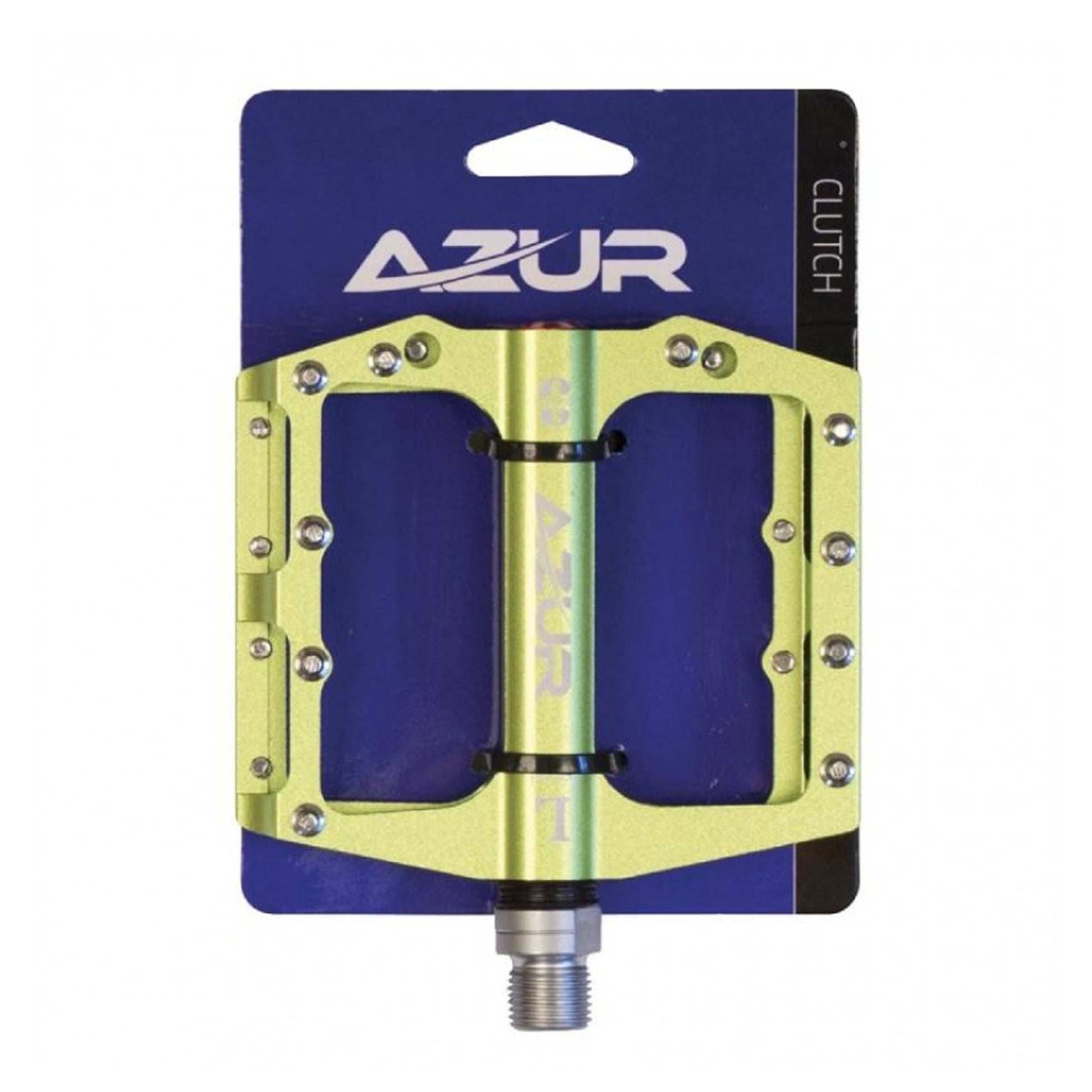 Azur MTB Clutch Pedal, Green (Pair) image 2