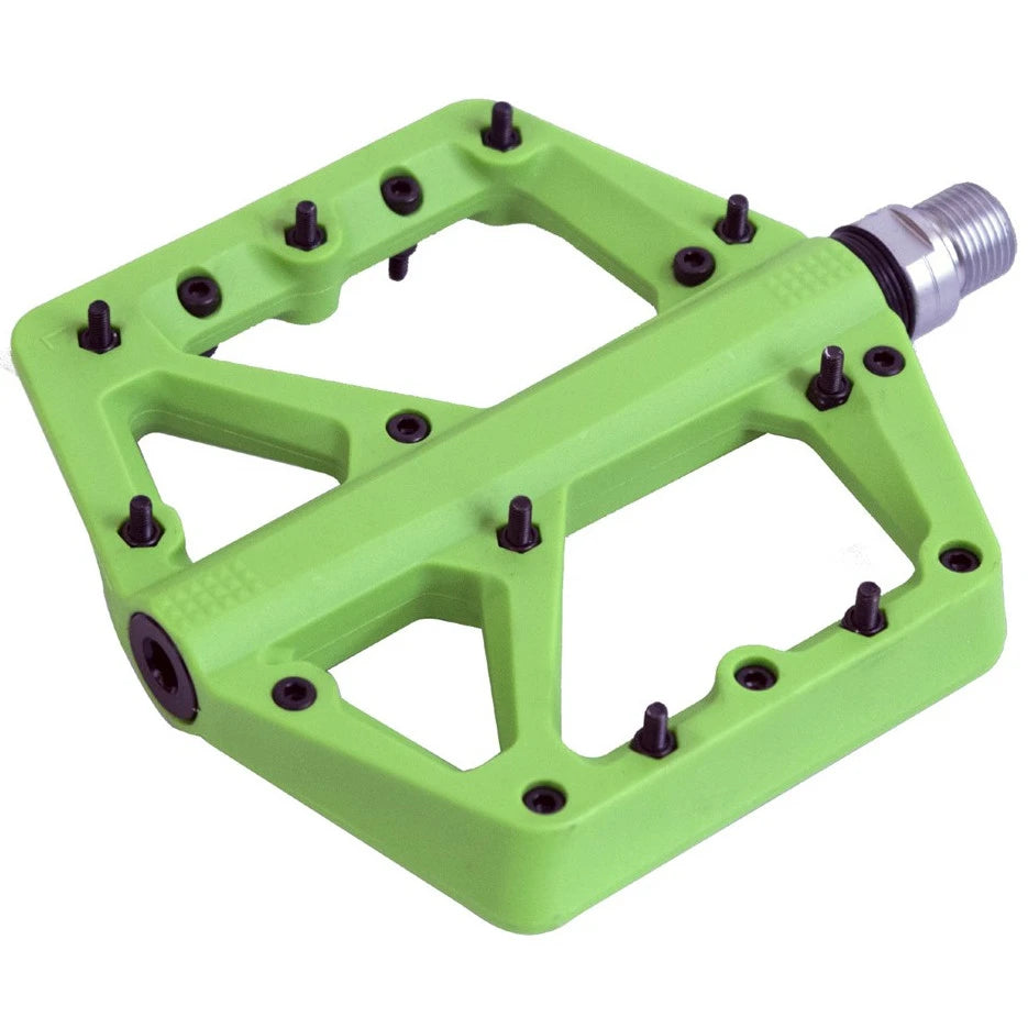 Azur Husky Flat Mountain Bike Pedals - Lime image 1