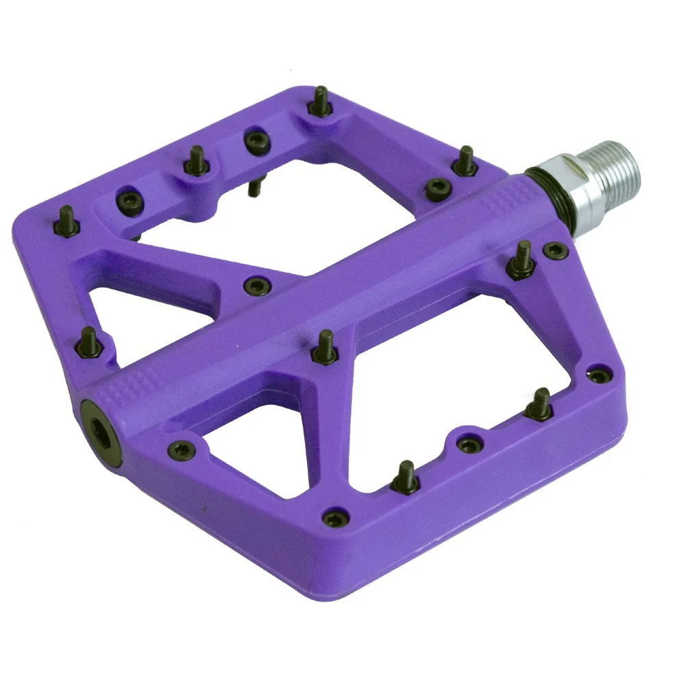 Azur Flat Mountain Bike or Commuting Pedals - Husky Purple