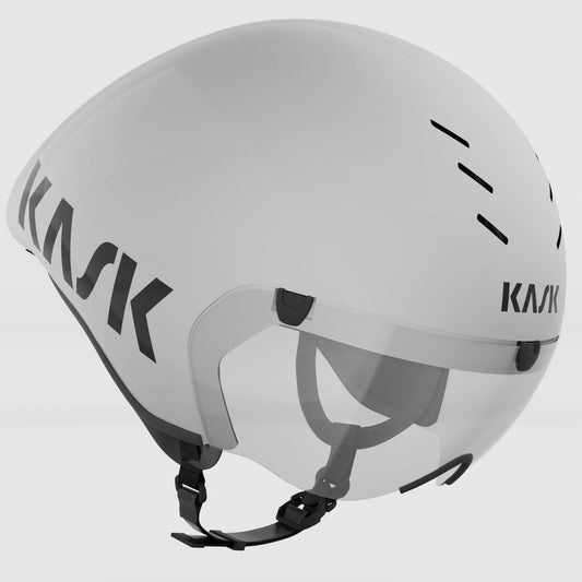 Kask Bambino Pro Evo Unisex Aero Road Cycling Helmet, White image 1