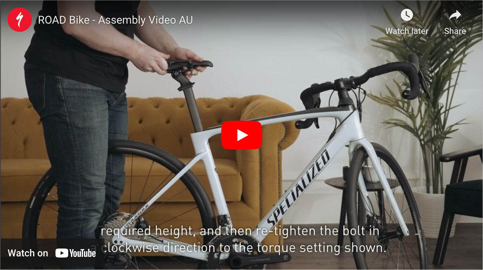 Load video: Watch Road/Gravel Bike Assembly Video