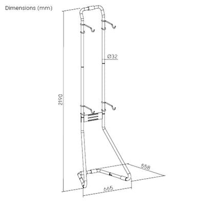 Bike Rakz Gravity Bike Stand - 2 Bike