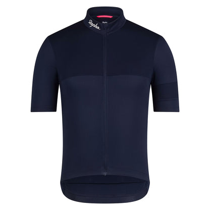 Rapha Men's Brevet Element Jersey, Dark Navy/White front