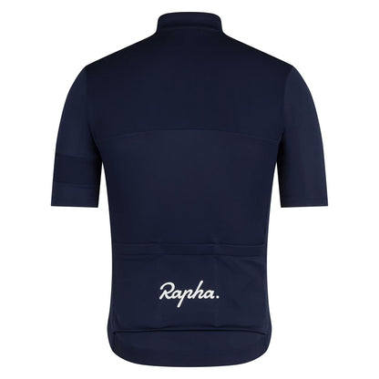 Rapha Men's Brevet Element Jersey, Dark Navy/White rear