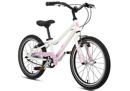 BYK E350 Girl's Bike White/Pretty Pink - Rider height: 95-117cm image 1