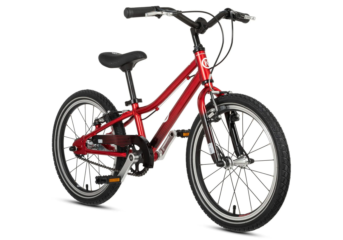 BYK E350 Boy's Bike, Racing Red - Rider height: 95-117cm image 1