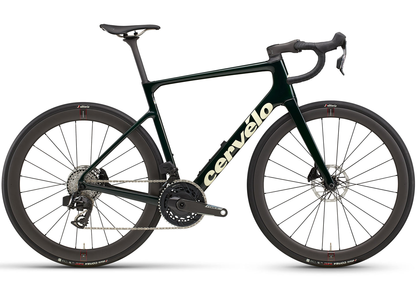 2026 Cervélo Caledonia-5 Force AXS Unisex Endurance Road Bike, Emerald/Cream