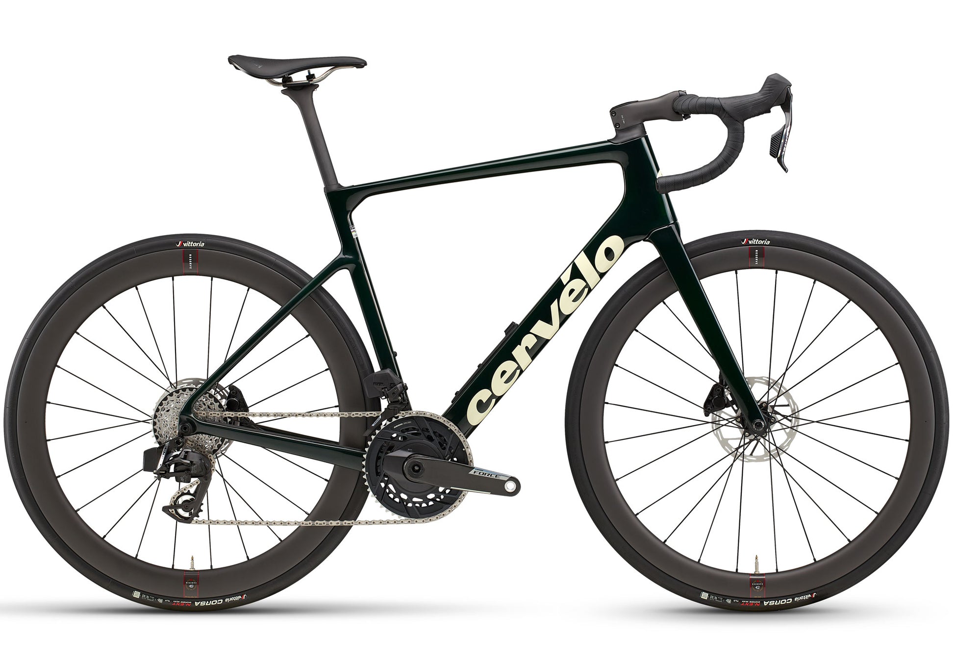 2026 Cervélo Caledonia-5 Force AXS Unisex Endurance Road Bike, Emerald/Cream